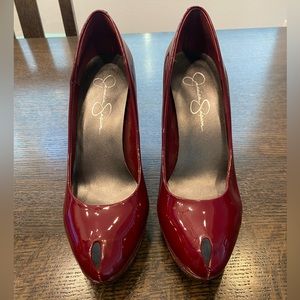 Jessica Simpson Brook Burgundy Patent Leather